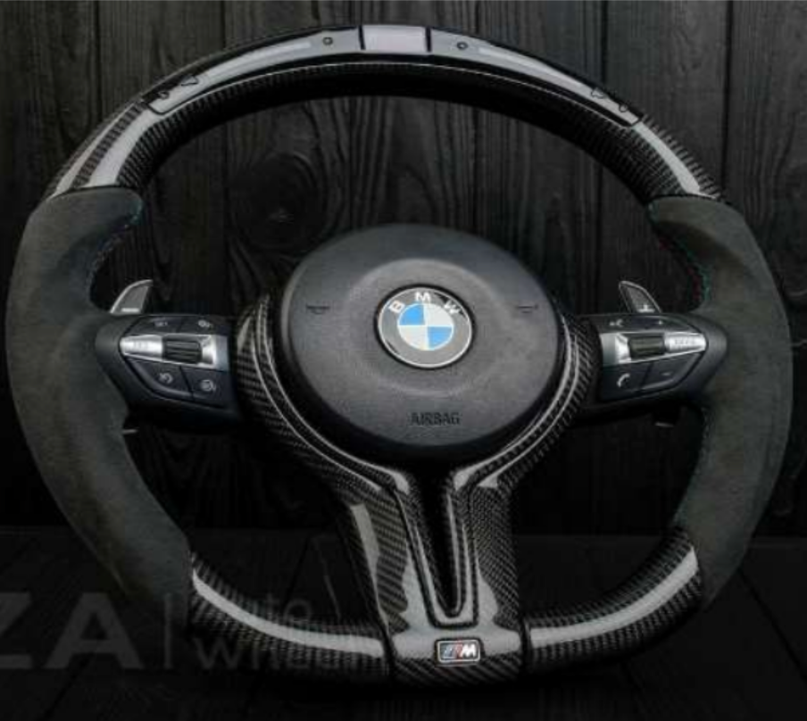 BMW Carbon Fiber Steering Wheel w/ LED Screen