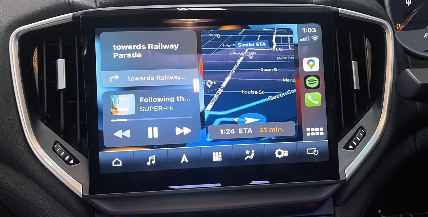 Maserati Ghibli 14-20 Infotainment Wireless CarPlay Android Auto Interface