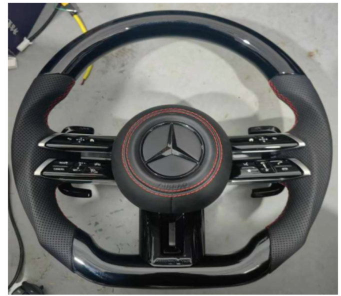 Mercedes Benz AMG Piano Black Trim Steering Wheel