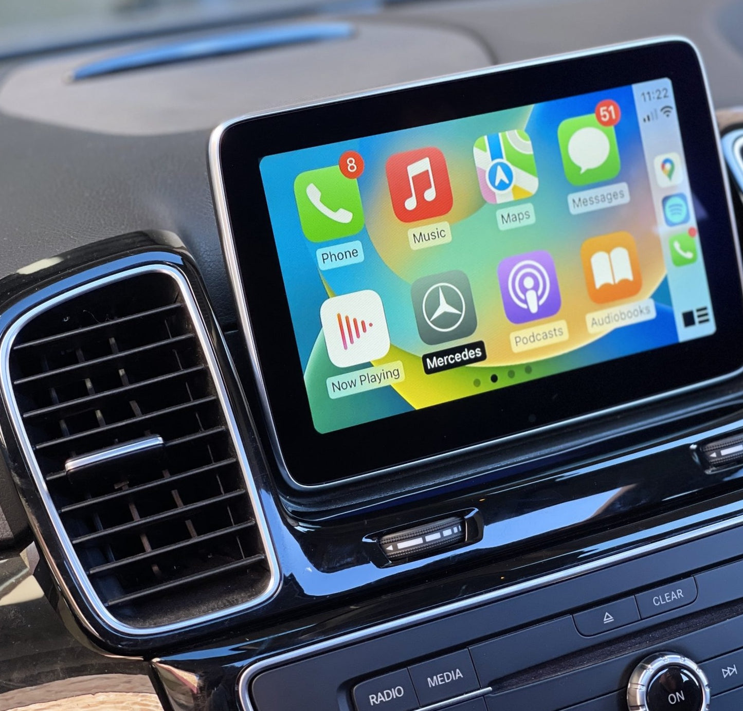 Mercedes GLE Class W166 16-19 Wireless CarPlay & Android Auto Interface