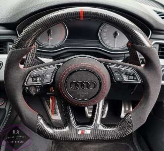 Audi S/RS Alcantara & Carbon Fiber Steering Wheel