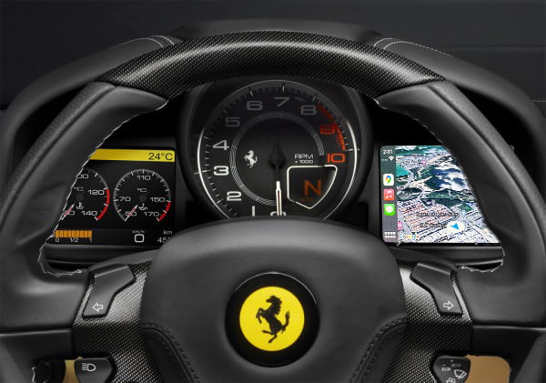 Ferrari F12 Wireless CarPlay & Android Auto Interface