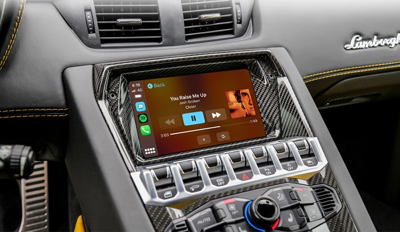 Lamborghini Aventador Wireless CarPlay & Android Auto Interface