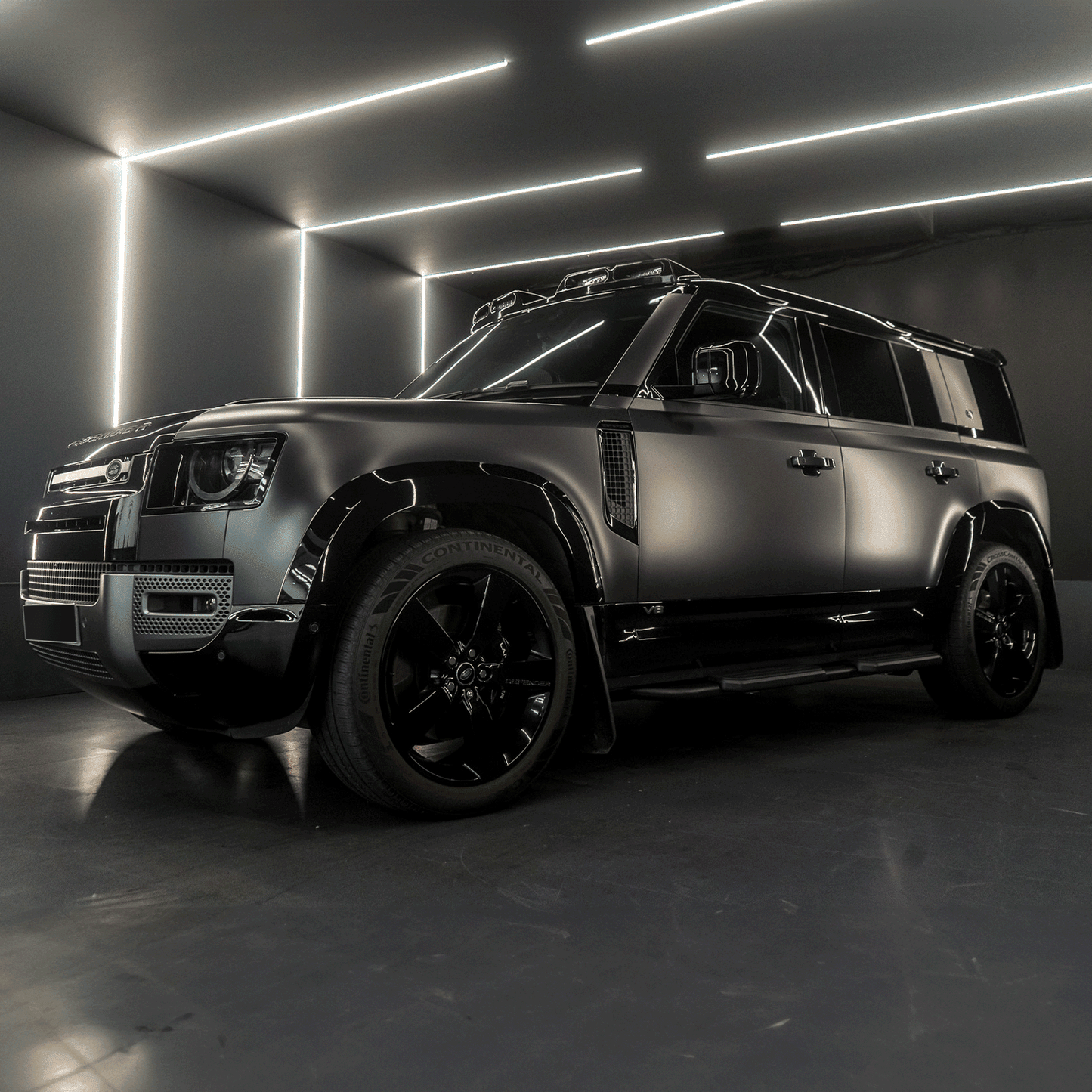 Land Rover Defender 110 L663 2020+ Black Side Steps