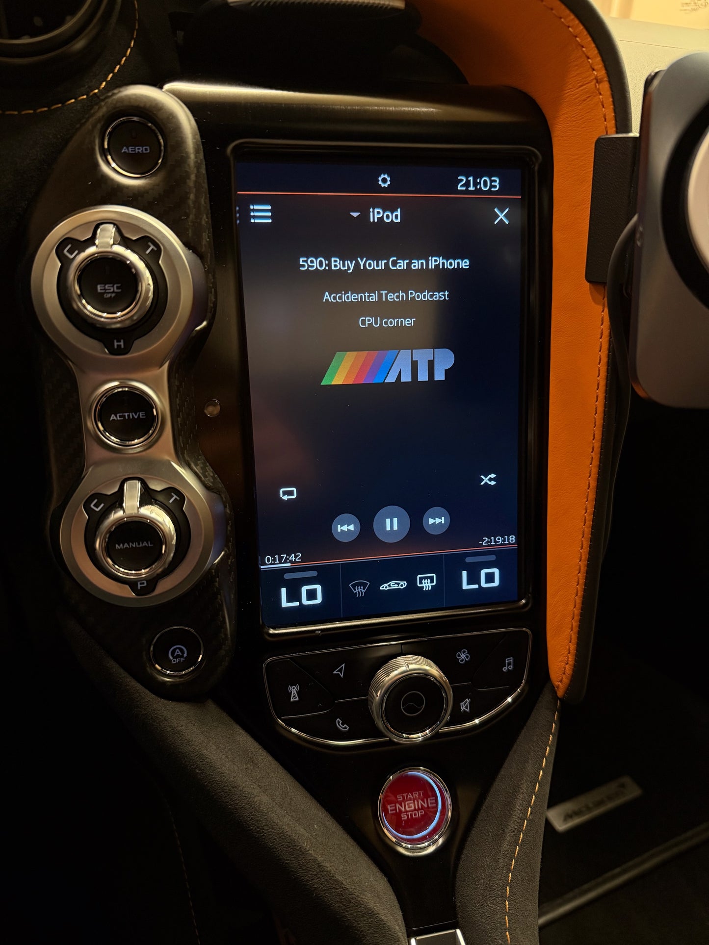 Mclaren 720s Wireless Carplay & Android Auto Interface